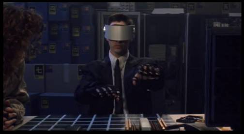 Johnny Mnemonic in action. Twat.