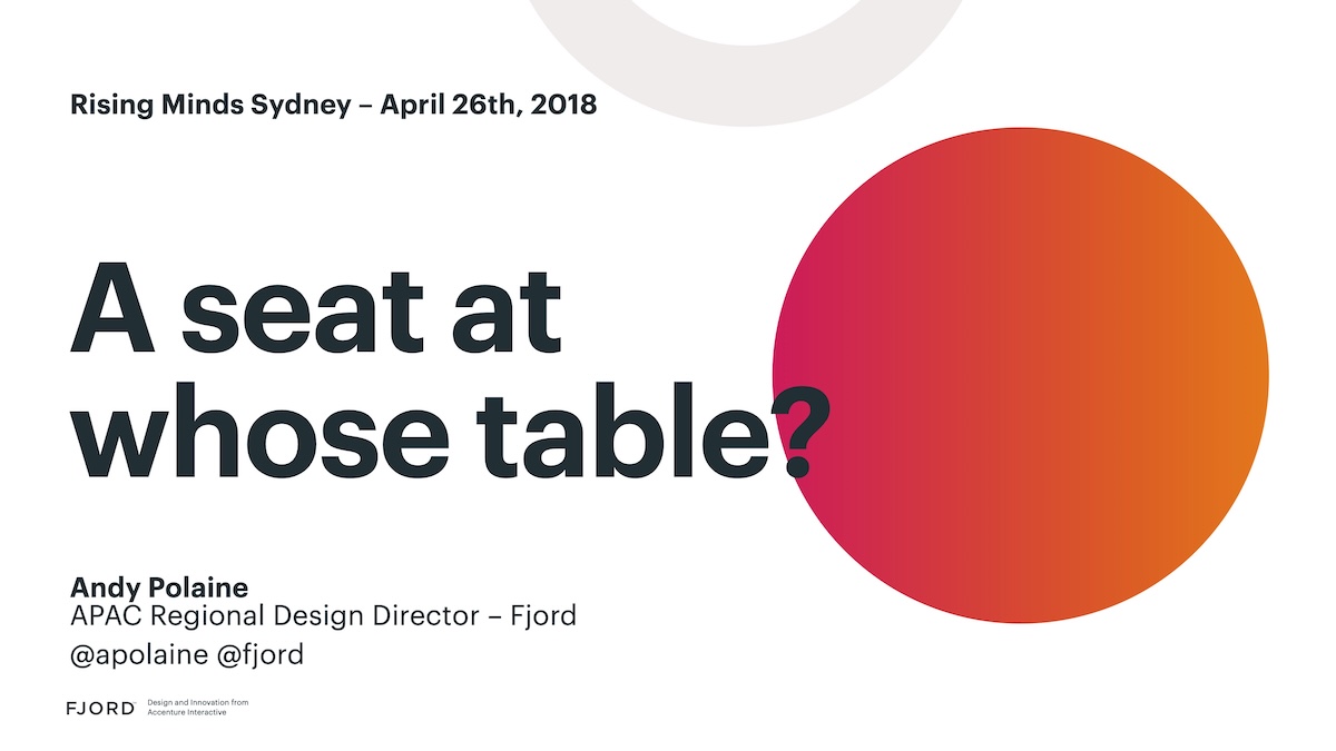 A Seat At Whose Table?